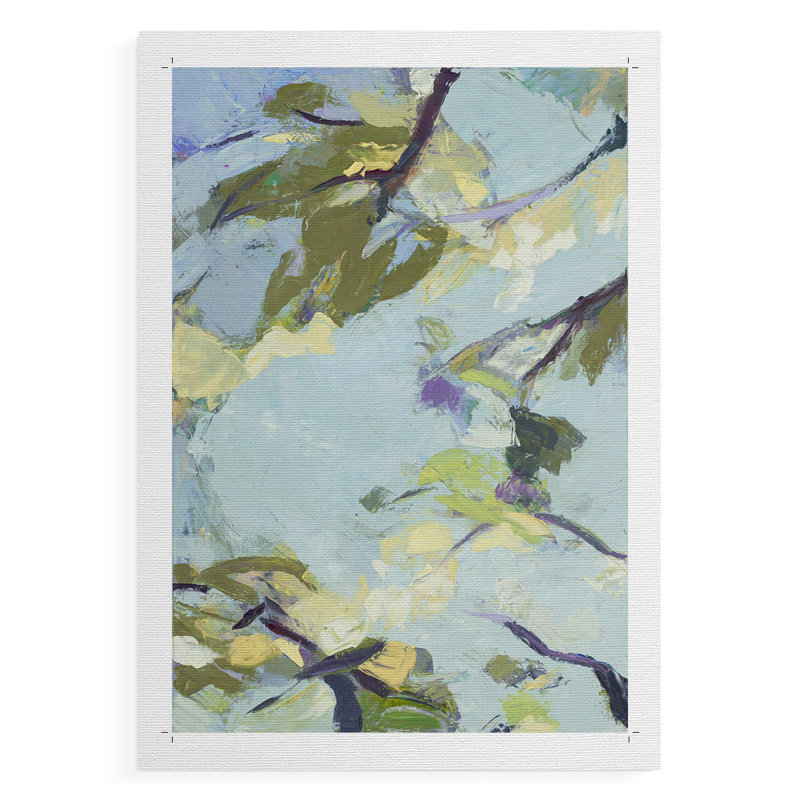 Ciel turquoise - impression sur toile seulement - non encadrée, H 18 po x l 12 po