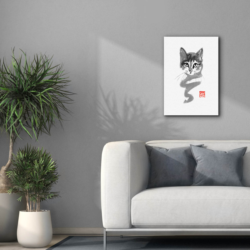 'Chat Line' by Pechane, Canvas Wall Art, 26" H x 18" W