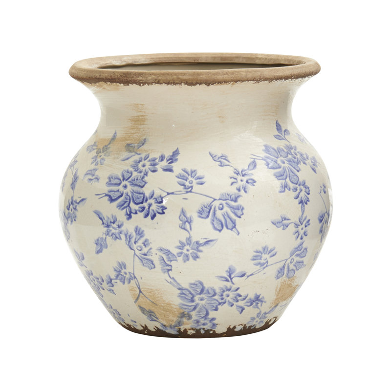 Vase de table en céramique, H 7 po x l 7 po x P 7 po