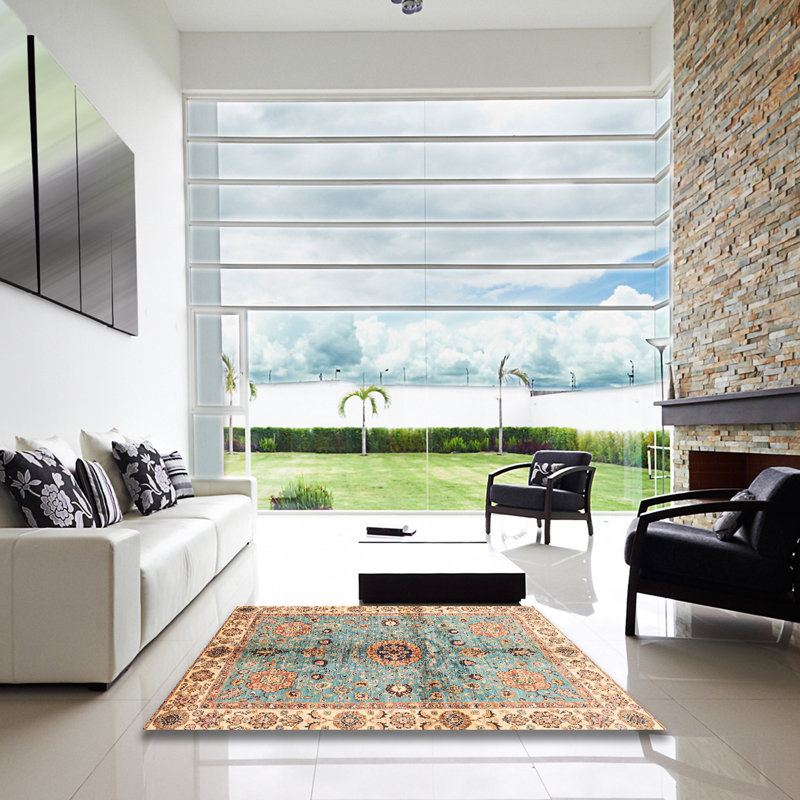 Abstract Indoor Rug, Square 7'