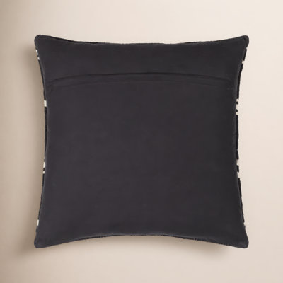Chanterelle Embroidered Cotton Throw Pillow