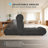 Extra Comfy Sleeper Chaise Lounge Chair Indoor, Adjustable Recliner Floor Lounger, Plush Futon Chair Bed For Yoga, Gaming, Meditation & Reading Nook-897626816