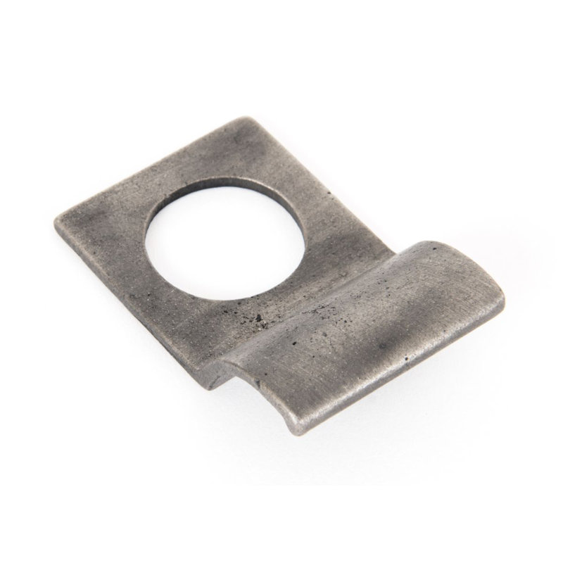 Rim Cylinder Pull Rosette, Antique Pewter