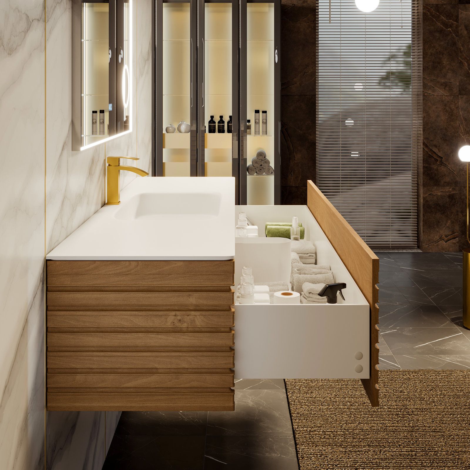 Kambri 55.12'' Single Bathroom Vanity