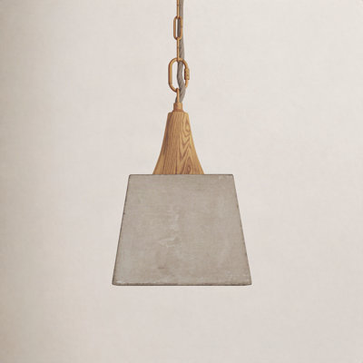 Tillman Single Light Concrete Plug-in Pendant