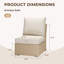  Ensemble de canapé de patio sans accoudoirs de 2, 24 po x 35 po x 30 po-1224733195