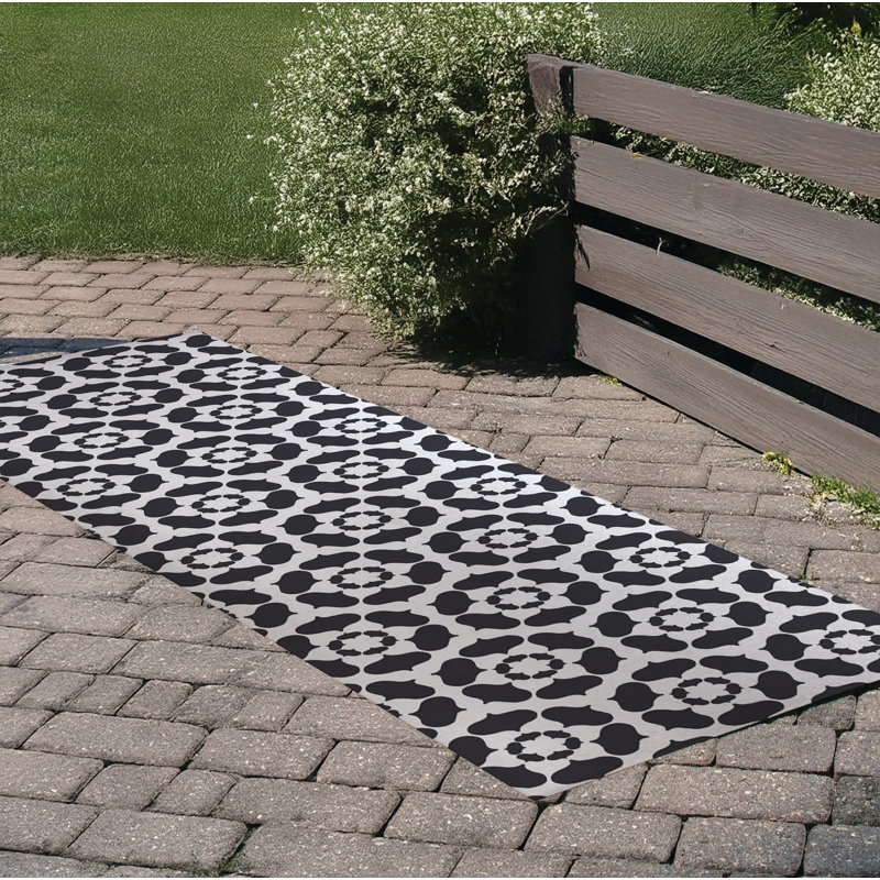 Tapis d'extérieur Cleo, Tapis de couloir 2 pi 6 po x 8 pi