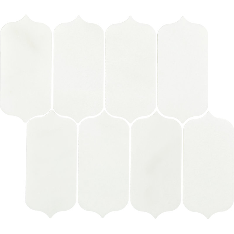 Carrelage mural en pierre naturelle 13 po x 11 po Arabesque, Crème