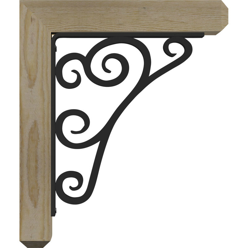 Support triple Ironcrest de 2 po d'épaisseur Tristan, H 20 po x P 18 po, Sapin Douglas (l 4 po x P 4 po)