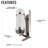 1-Light Iron Armed Sconce-433866541