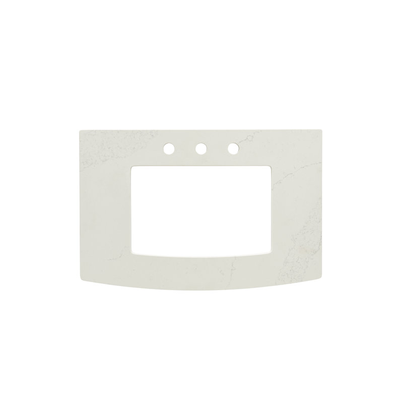 Townsend 30'' White Quartz Single Sink Vanity Top