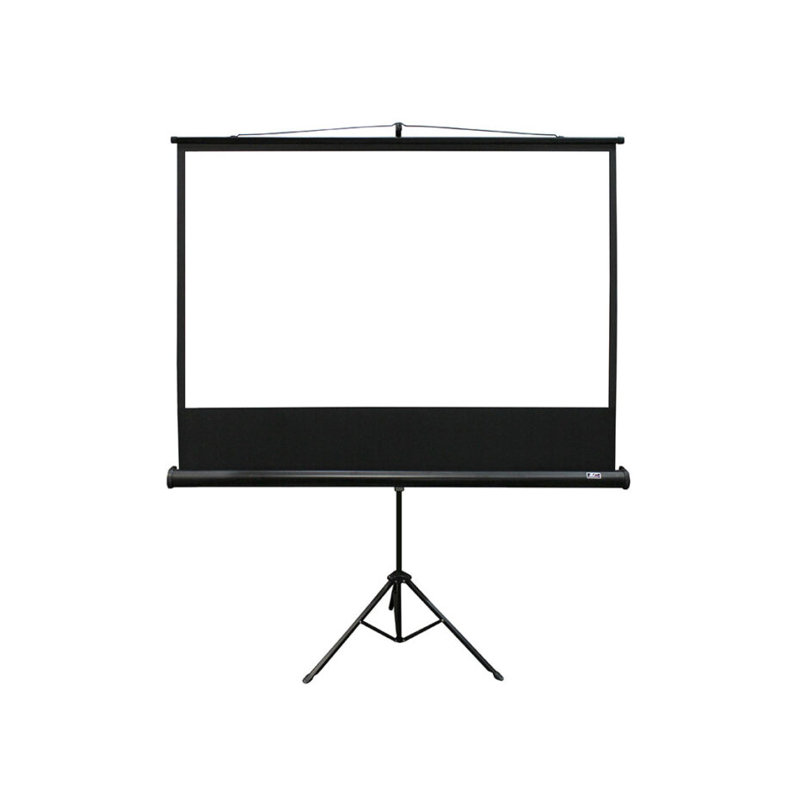 Écran de projection portable Tripod Series, blanc mat, boîtier noir, 119 po en diagonale