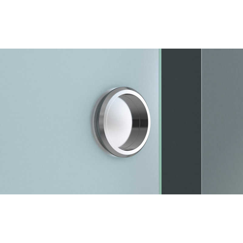 Durovin 900mm internal Sliding Glass Door - Fully Frosted - Round Handle - With Soft Close, 1025mm x 2050mm