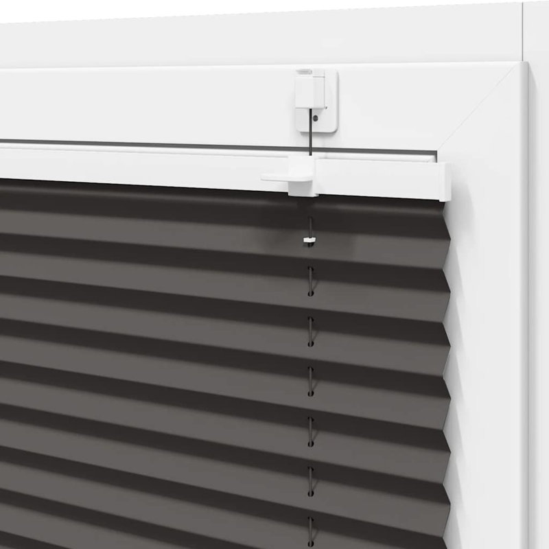 Room Darkening Pleated Blind, 65cmW x 100cmL, Black
