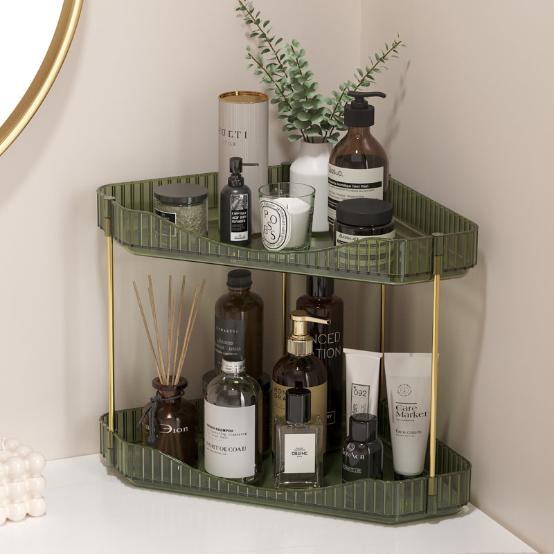 Plastic / Acrylic Bathroom Shelves, Green