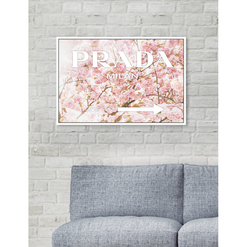 Milan Sakura - Impression sur toile, Cadre blanc, 16 po x 24 po