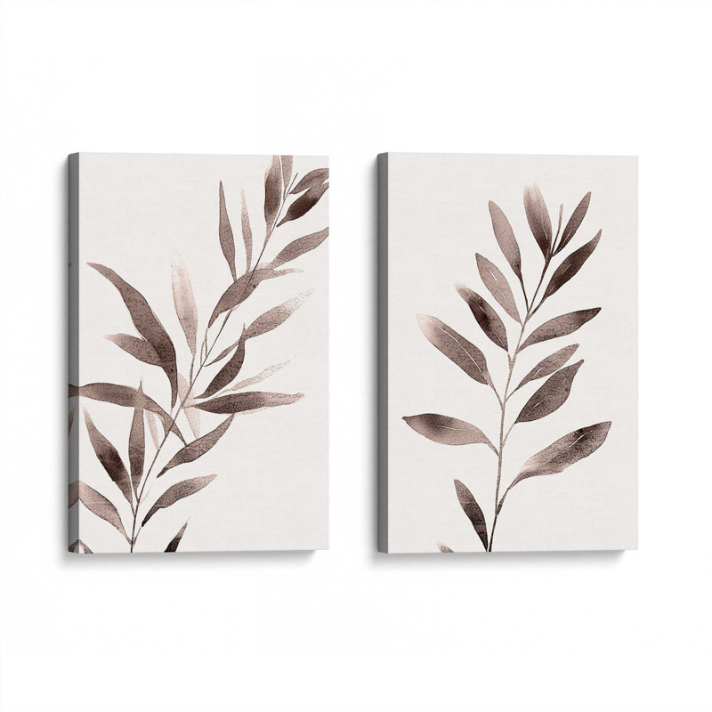 2 - Pièces sur toile, Rose, Toile tendue, H 30 po x l 20 po