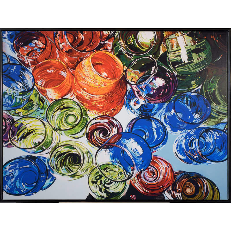 «Through the miroir» par Jeff Schaub - Reproduction d'art sur toile encadrée