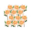 Almost Real Peony   Set of 12   14"   Peach