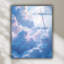 Nuage imprimé sur verre trempé-866447178