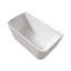 Baignoires autoportantes rectangulaires blanches en acrylique