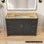 Base de meuble-lavabo simple en bois massif de 48 po seulement-94886257