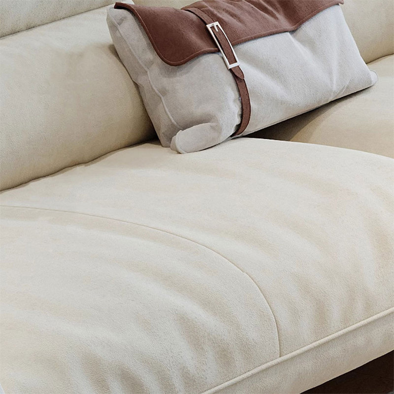 Coussin modulaire 110,24 "blanc 100% polyester, 34.65"H x 110.24"L x 38.58"W