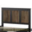 Lit plateforme grand en bois de style campagnard, lit plateforme moderne avec décoration en bandes de bois, support de lattes en contreplaqué, blanc-491259556-491259557