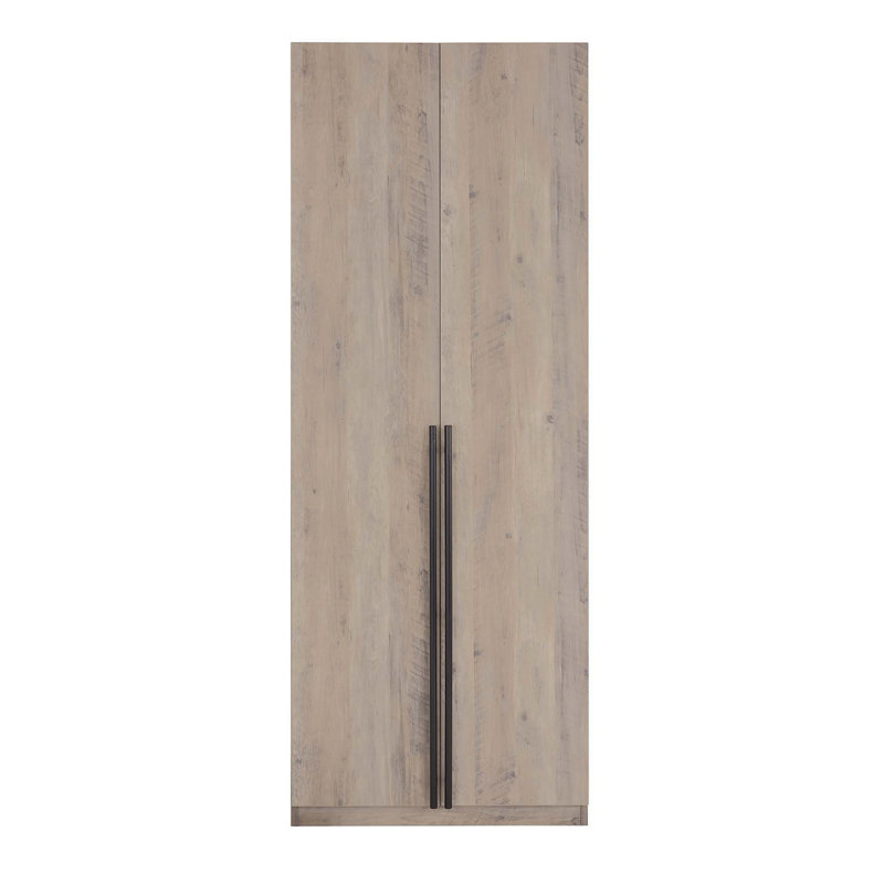 Armoire-penderie 32 "en gris rustique Lee, Gris