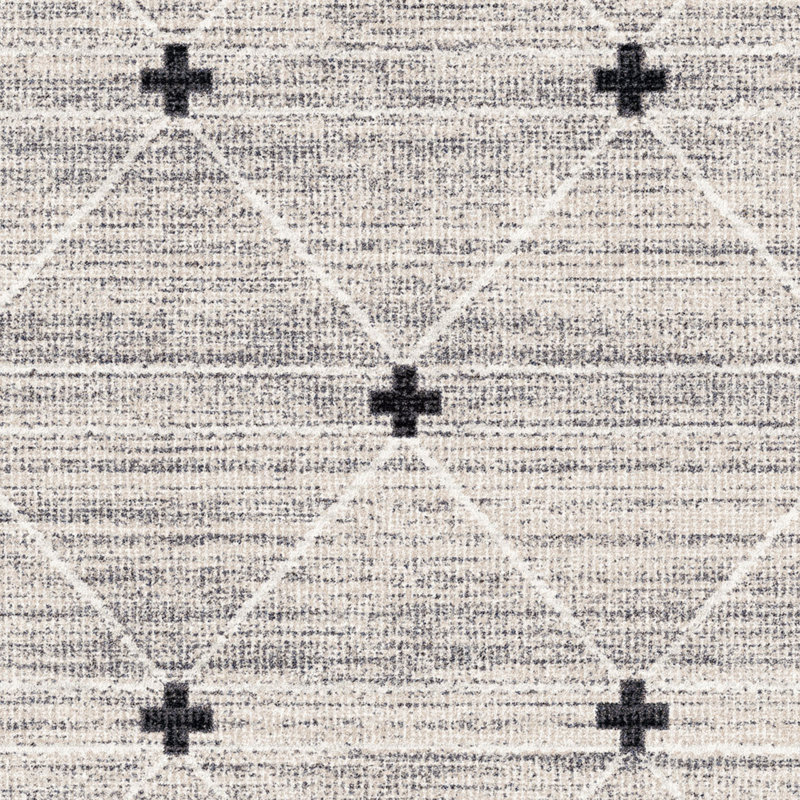 Residency Cross Tie Lattice Work Area Rug, Rectangle 10'9" x 13'2"