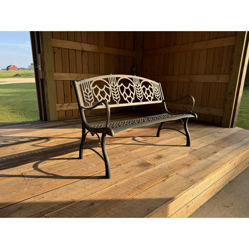 Banc de jardin en métal