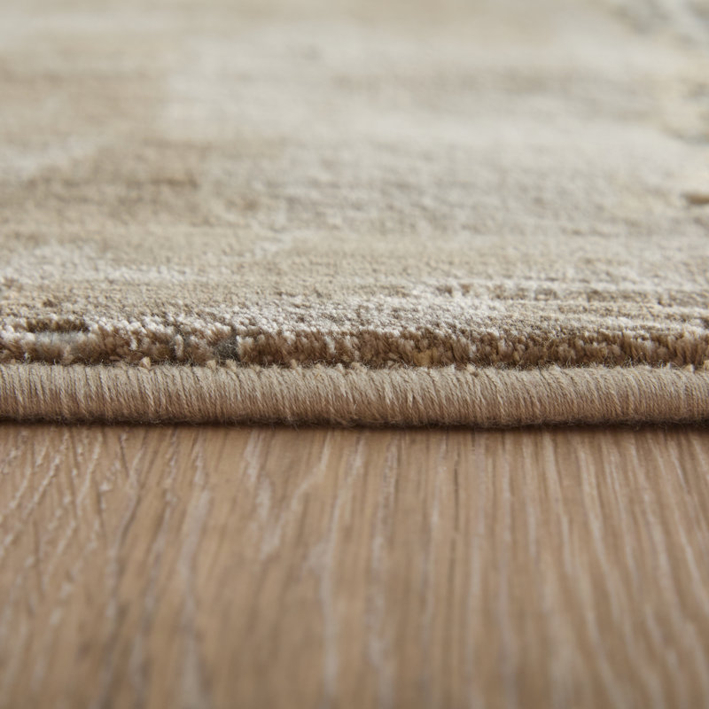 Shabuh Hand Knotted Abstract Indoor Rug, Rectangle 5' x 7'6"