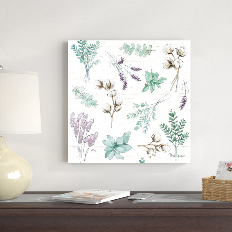 Motif campagnard en coton I, H 20 po x l 20 po