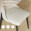 Modern Linen Fabric Upholstered Dining Chairs with Wood Legs-986197944-990362237-994512072