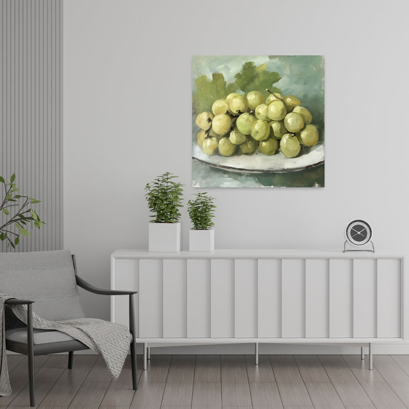 Assiette de raisins, art naturel classique, fruits et nature