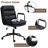 Mid Back Ergonomic PU Home Office Chair With Wheels-692097559