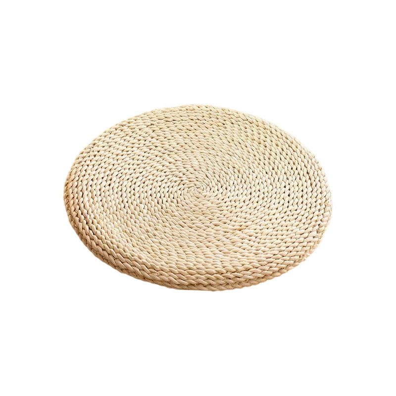 Outdoor Activity Booth Steps  Straw Floor Cushions Round Woven Straw Mats For Children, B