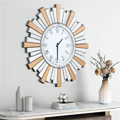 Toulonne Glass Skeleton Wall Clock