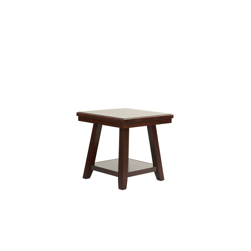 Table de bout avec rangement en bois d'hévéa pour table de bout 1 pièce Modern Bold