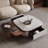 Extendable Marble Coffee Table with Drawers