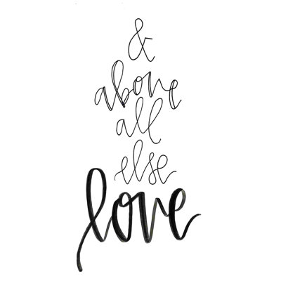 Et surtout l'amour