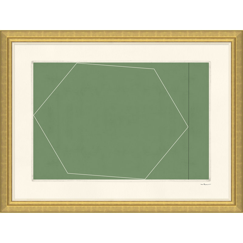 Euclid's Dream - Large 9 - Peinture encadrée sur papier