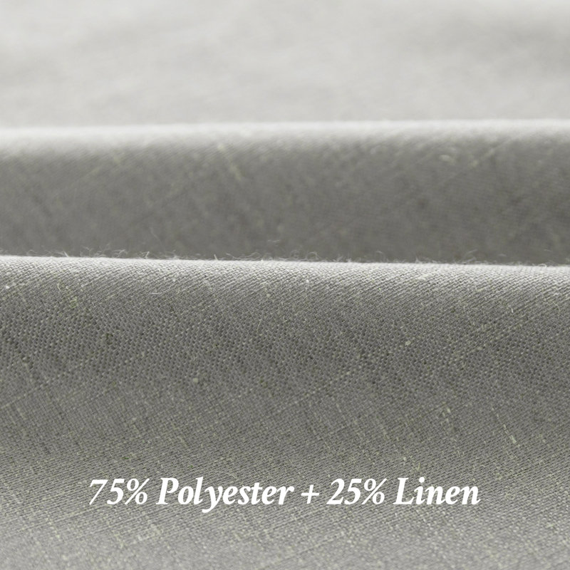 Paire de rideaux Vishrut, L 52 po x L 96 po, Gris clair