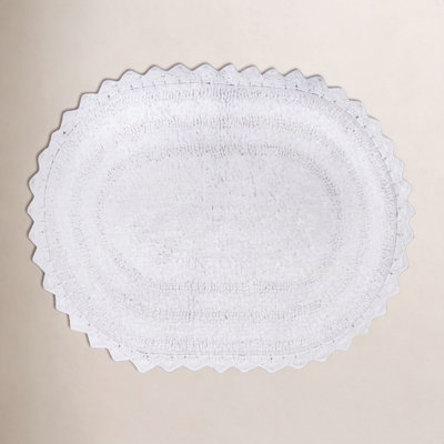 Lisk Oval Cotton Bath Rug