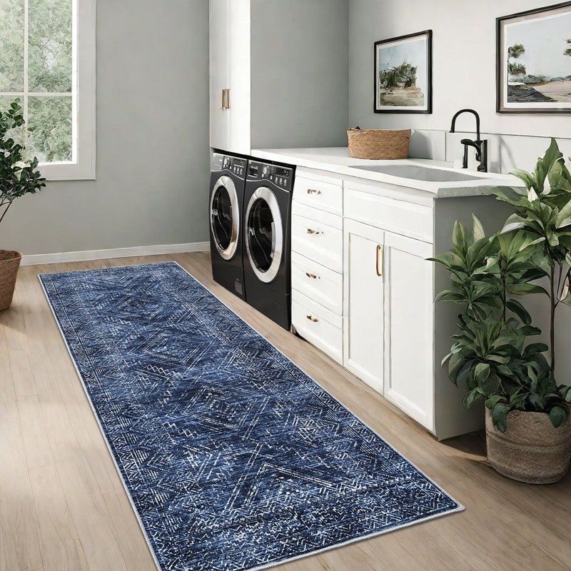 Tapis lavable à la machine Modern, Tapis de couloir 2 pi x 8 pi