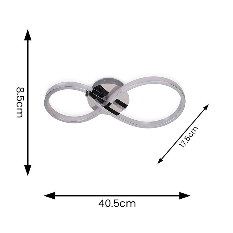 Abiodun Plastic LED Wallchiere