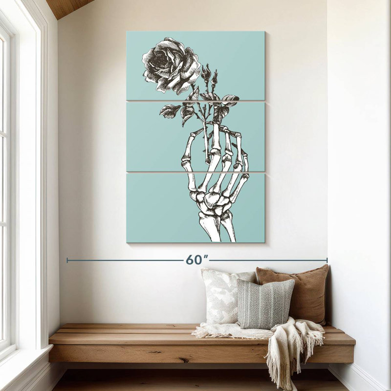 Squelette romantique Hitzel, H 50 po x l 32 po