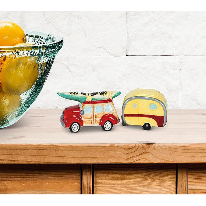 Salière et poivrière Woody Car & Camper