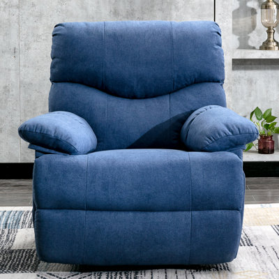 Fauteuil inclinable de cinéma maison de 38,19 po de large à dégagement zéro avec masseur