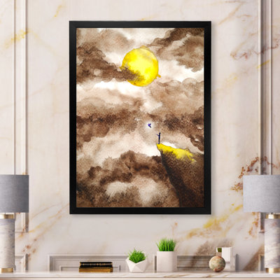«Humain avec une puissante planète énergie IV», reproduction d'art sur toile moderne